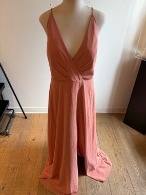 Jenny Yoo Bryce V-Neck Maxi Dress in Sedona